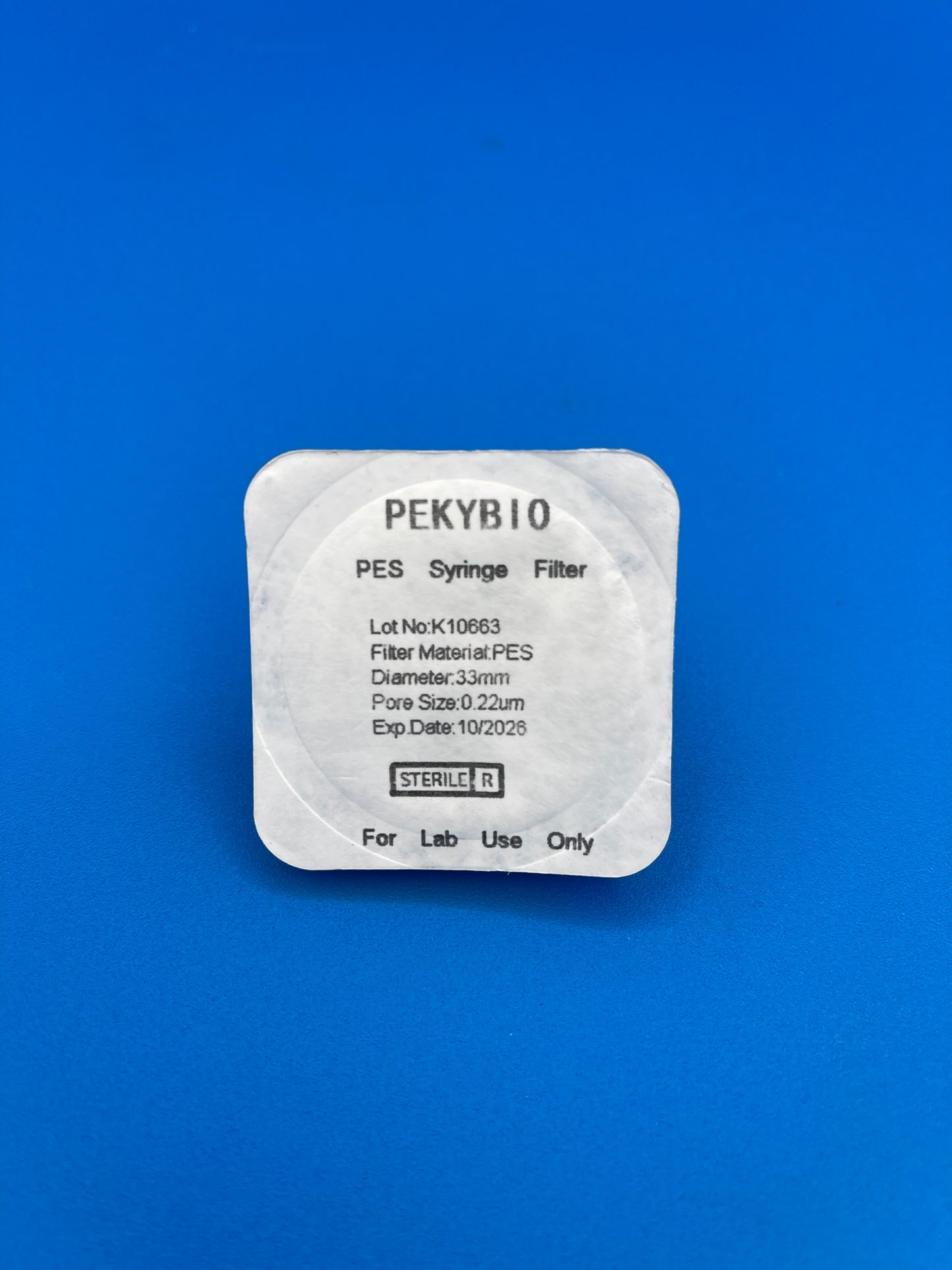0.22mm Luer Lock Syringe Filter - Individually Wrapped & Sterilized